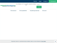 Tablet Screenshot of goedkopeverhuisdoos.nl